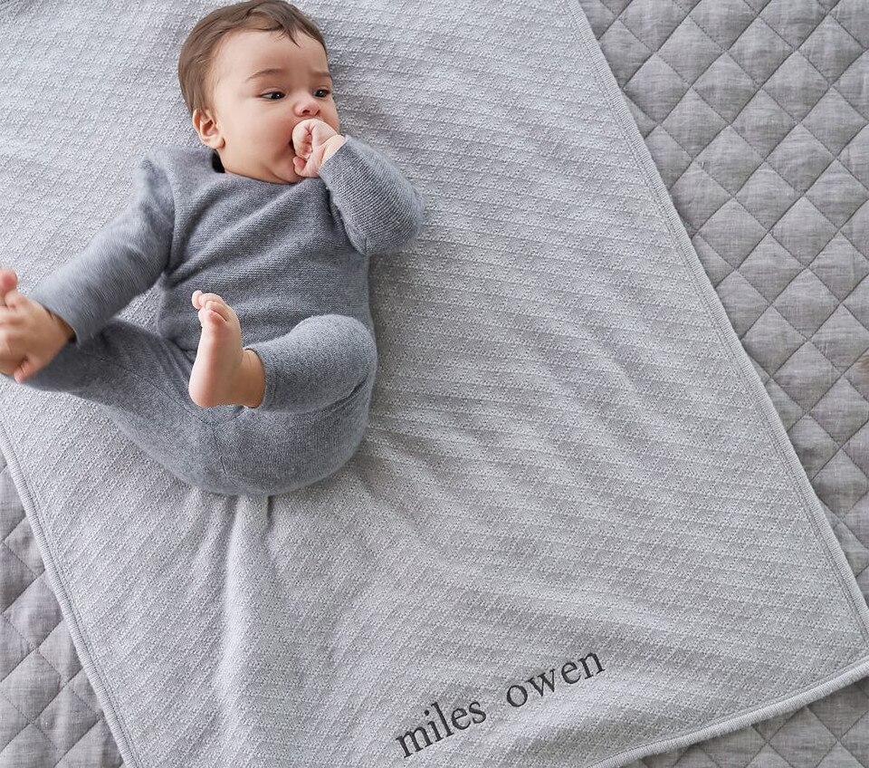 Luxe Knit Sherpa Baby Blanket Pottery Barn Kids Australia